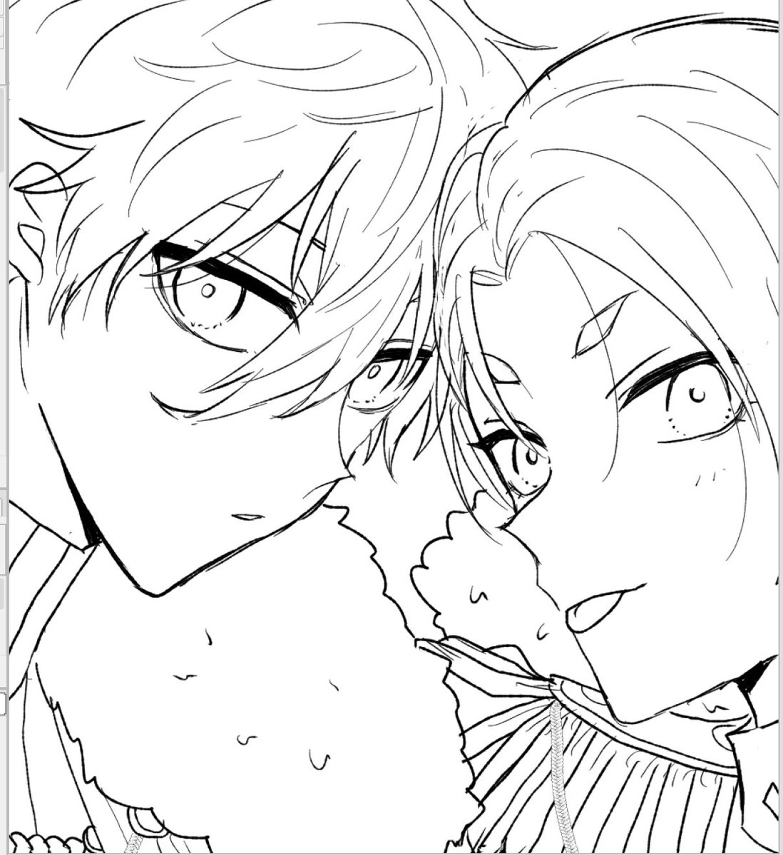 ナレちゃん描いてる 