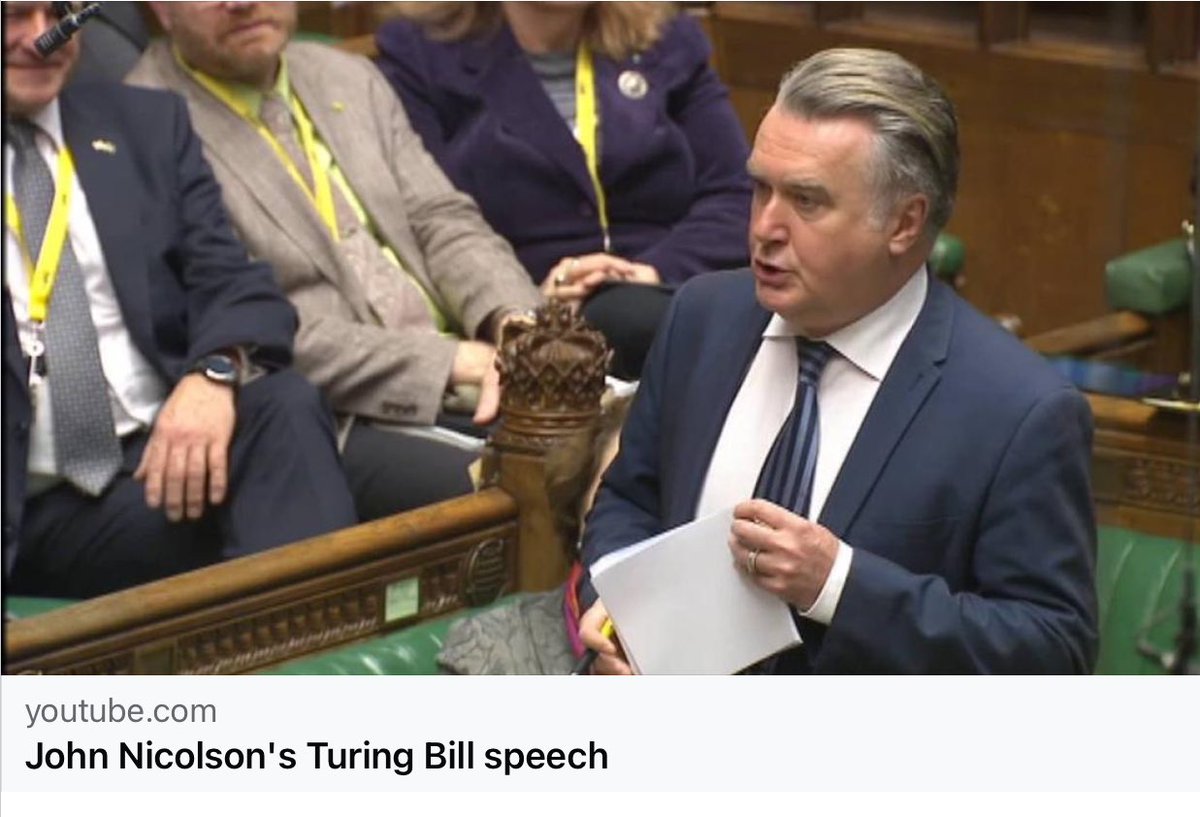 MrJohnNicolson's tweet photo. My speech to the Commons 8 years ago today when I introduced my #TuringBill to ‘pardon’ gay men of ‘crimes’ no longer on the statute book. It was filibustered by a Tory Minister. But @theSNP @scotgov passed a Scotland only version the following year.
https://t.co/cO0SipQysK https://t.co/e51KKytqb9