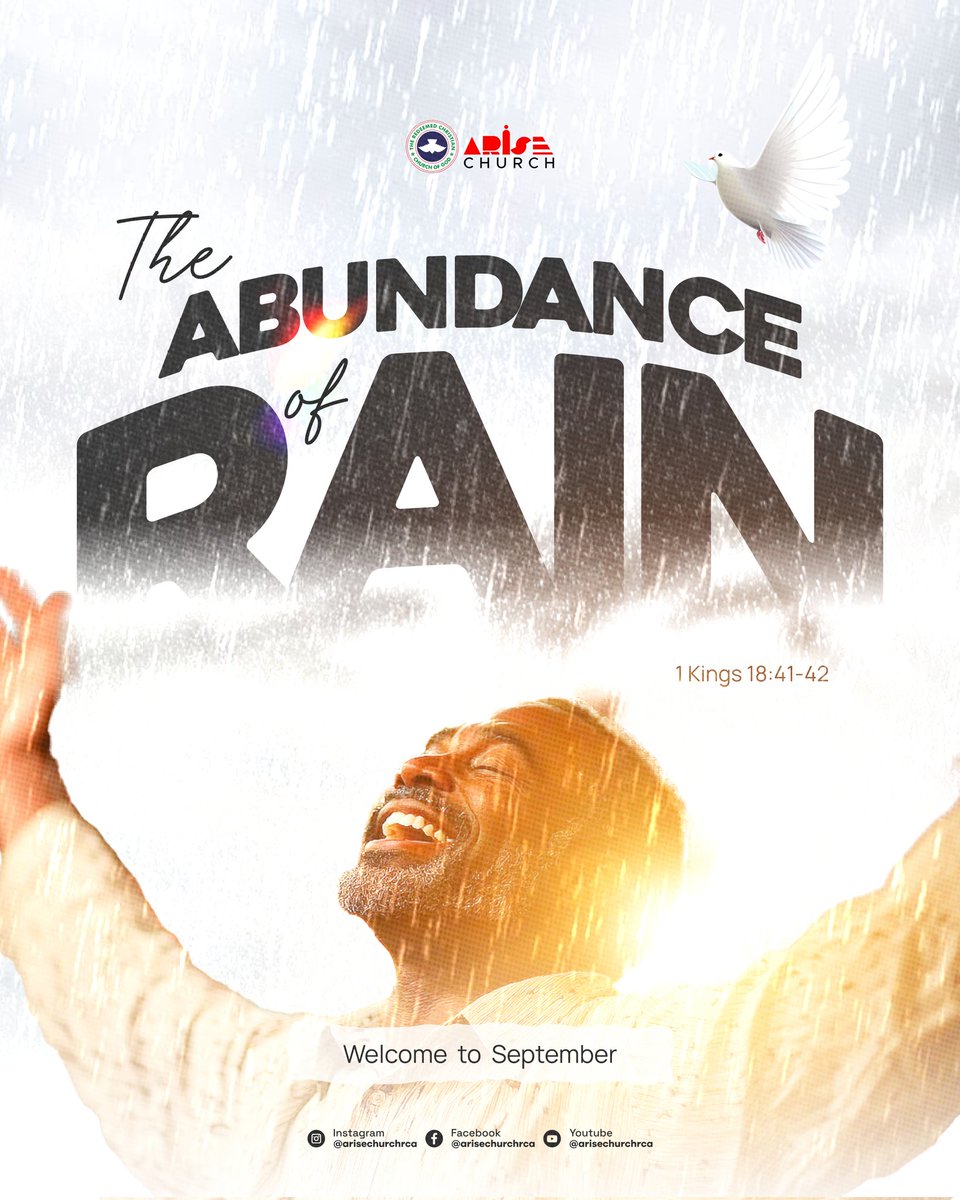 arisechurchrca's tweet image. Welcome to your season of abundance, Happy New Month!!!!🎉🎉🎉🎉

#spetember #newmonth #PAKvsBAN #IndependenceDay2024