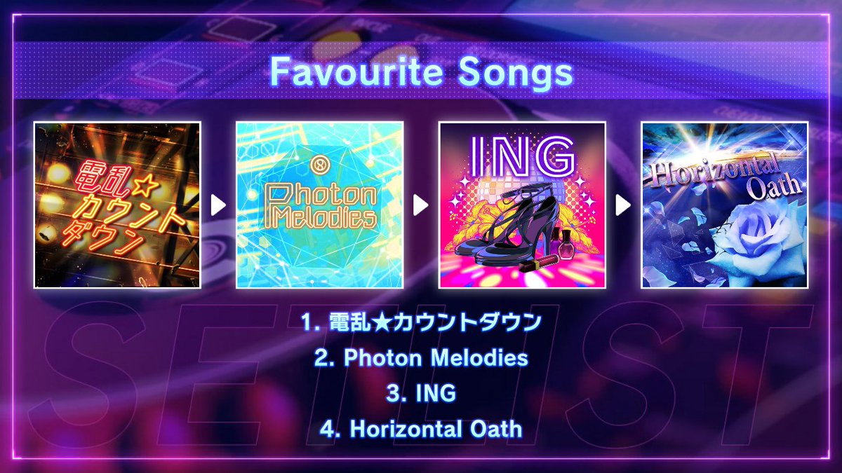 MissFiveSlice's tweet image. グルミクで繋がろう！
今のセトリはこれ！

DJ「Miu Iruma」の
「Favourite Songs」を遊んでみてね！

URLからこのセトリをプレイしよう！
🎵D4DJ GroovyMix ⇒ stfg.adj.st/groovy-mix?adj…
👤q5fhTqVp
#D4DJセットリスト