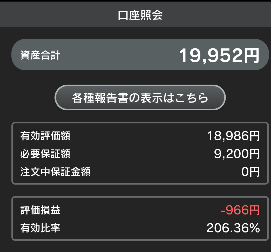 めげずに、また２万から資産運用を始めたけど、いきなりマイナススタート😅笑