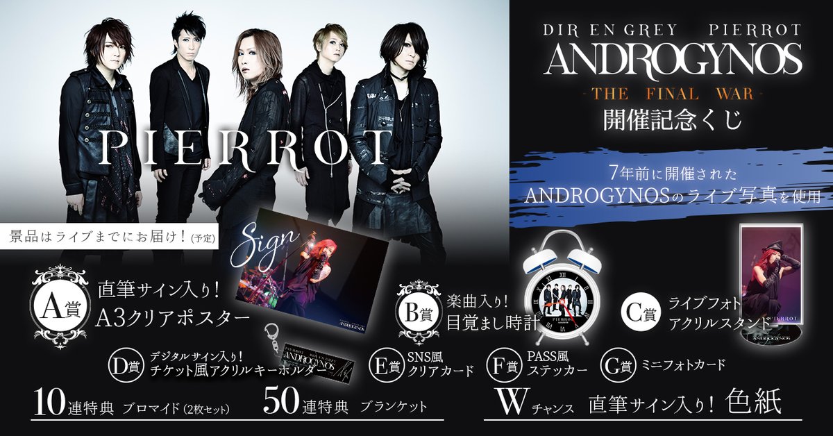 ブランド通販 ANDROGYNOS GREY EN DIR ラッフルくじ 京さんセット A賞 ミュージシャン
