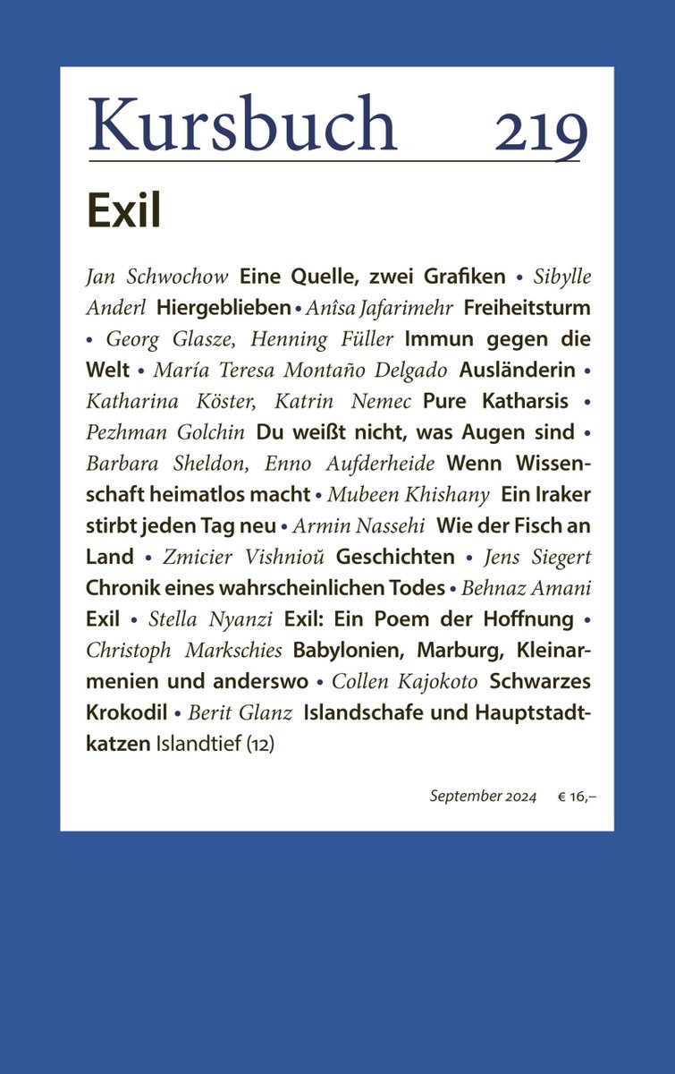 Im neuen <a href="/KursbuchOnline/">KURSBUCH</a> ordnen Henning Füller @KuSo_HU &amp; ich Projekte privater Städte à la #The_Line &amp; #Prospera und ihre Versprechen von Autarkie als Strategien einer Immunisierung gegen die Welt ein...

kursbuch.online/shop/kursbuch-…