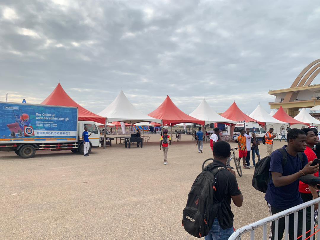 JoySportsGH's tweet photo. The 2024 edition of #PruRide is currently underway at Independence Square.

The event, now in its fifth edition, is being organized by Prudential Life Insurance, which is also celebrating its 10th anniversary.

#JoySports | @PruLifeGhana https://t.co/8HjWQcaDfC