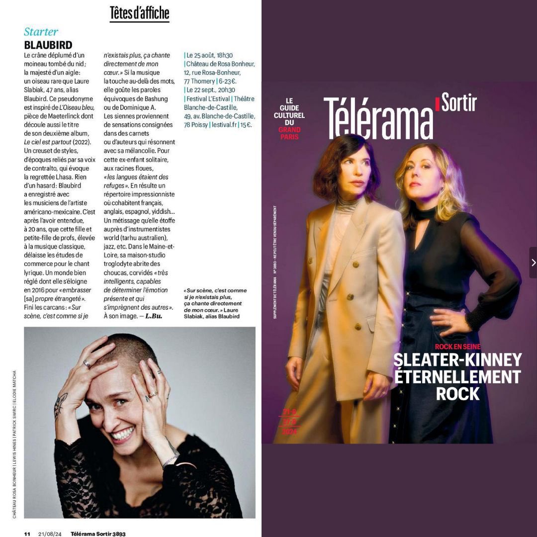 Merci <a href="/Telerama/">Télérama</a> et <a href="/TeleramaSortir/">Télérama Sortir</a> ✨🤍 photo Patrick Swirc