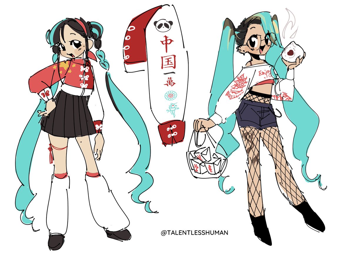 🀄Chinese + 🥡Chinese American Diaspora Miku