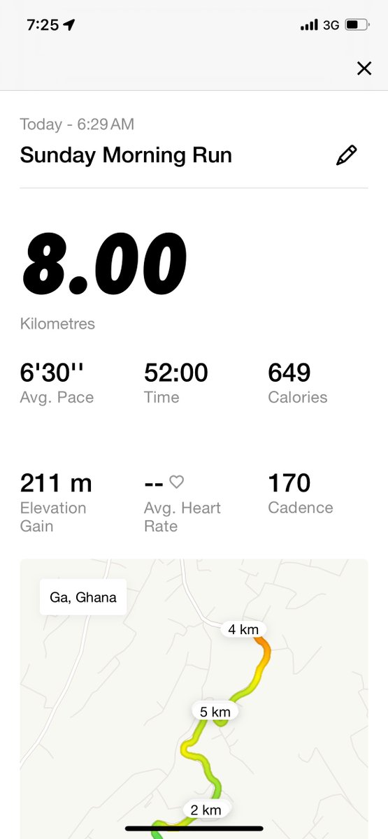 edudzi_'s tweet photo. Sunday Run day! Aburi = conquered. Six days to the Millenium Marathon 💪🏾. https://t.co/22h8vIVE0W
