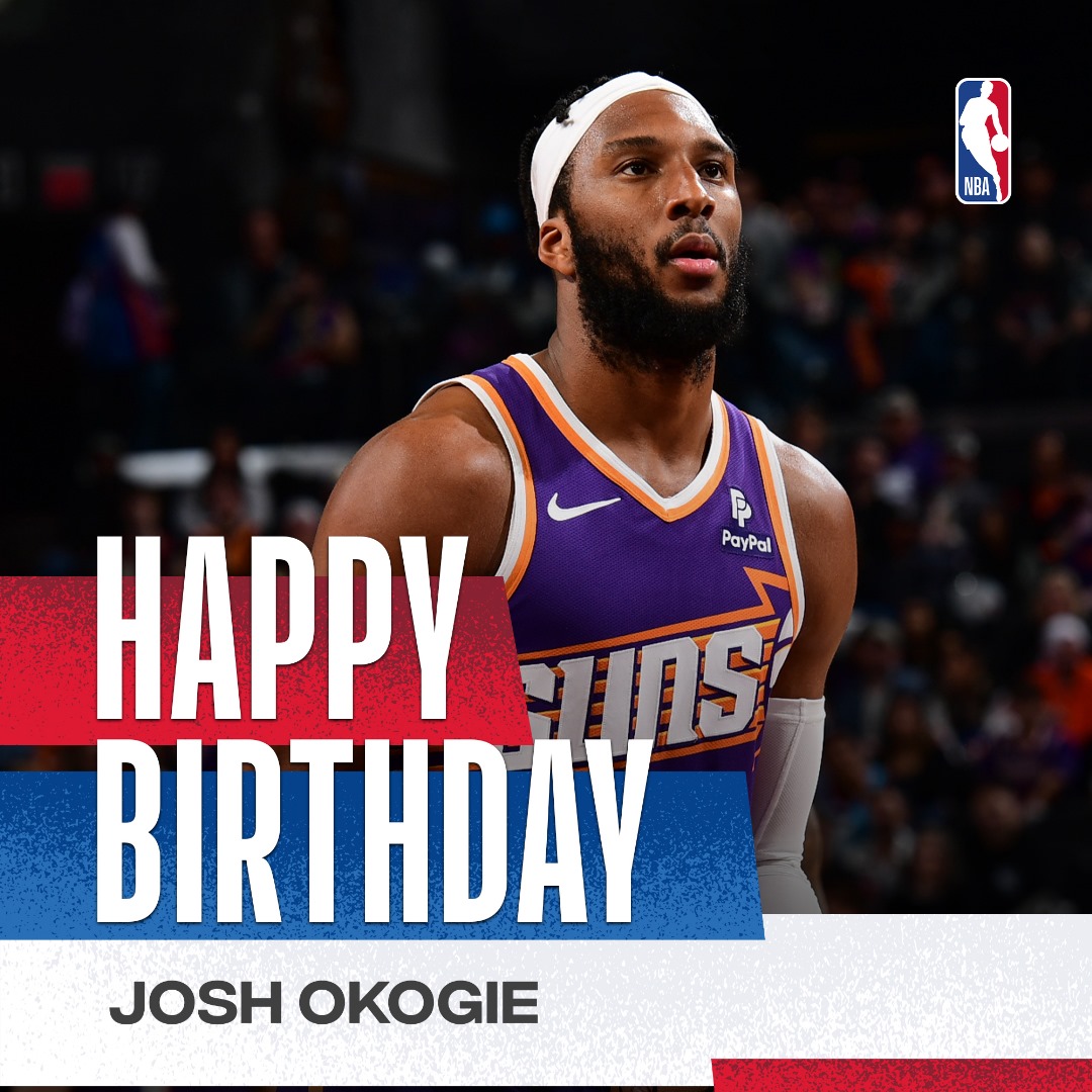 NBANigeria's tweet photo. Join us in wishing the Phoenix Suns Guard, Josh Okogie 🇳🇬 a Happy Birthday 🥳
#NBANigeria #NBABDAY #JoshOkogie https://t.co/vHaWe1UxOy