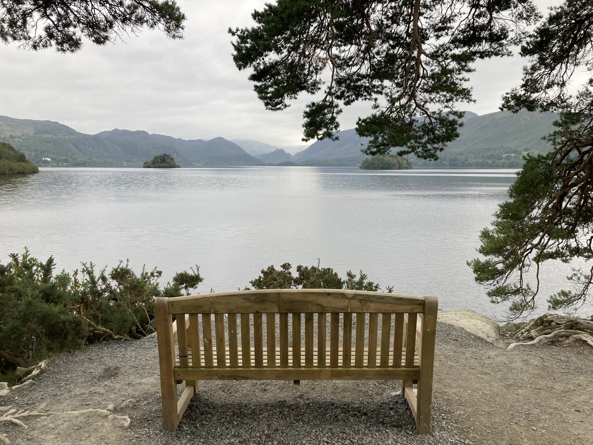 Bike ride out to some of #Keswick beauty spots this morning. The crowds were either in bed or have gone home to try on their new school uniforms 😊 Dull, moody skies. Rain forecast for later 😕