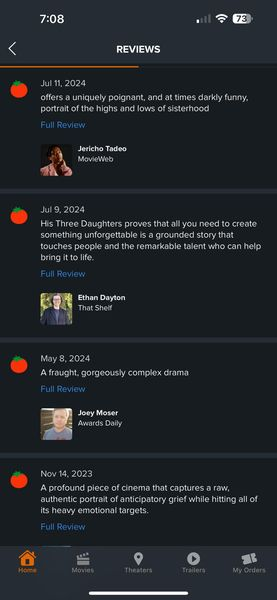 MMagicwithBrian's tweet image. 📷 *His Three Daughters* premieres with a perfect 100% on Rotten Tomatoes, based on 26 reviews.
See what fans are saying about the movie !

#histhreedaughters #fanreview #moviereview #foryou #viral #foryourpage #moviemagicwithbrian #trendingnow #movie #movieclips #movies #reels