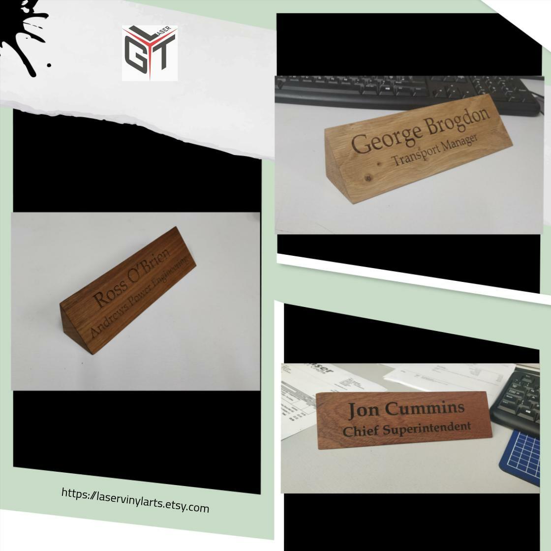 gtlaserltd's tweet image. Natural Solid Wood Stylish Personalised Desk Name Plate, Custom Engraved Sign, Office Plaque laservinylarts.etsy.com/listing/507053…
 #DeskNameSign #desk
