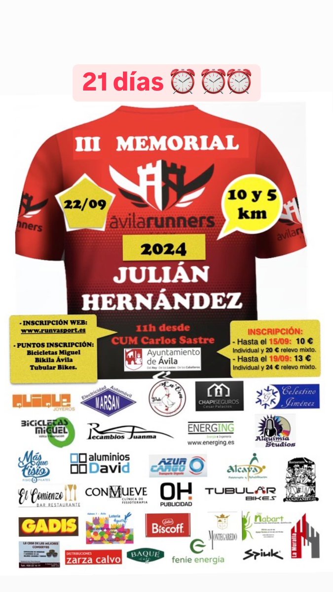 ¿Un 10km para preparar <a href="/Mmaratonvallado/">M.Maratón Valladolid</a> ? 10m de desnivel  🚀