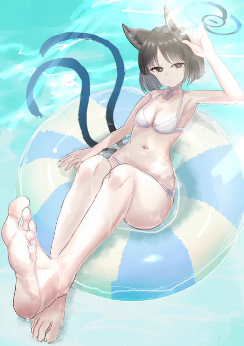 #ブルアカ #BlueArchive キキョウ(水着)描いたよ 