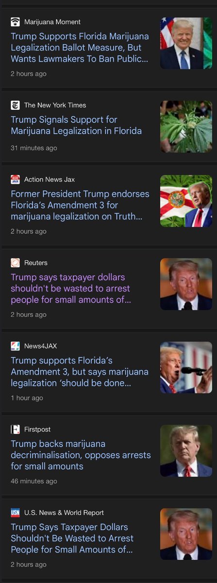 jemhecht's tweet photo. @seanhannity NEXT 🌿  #YESOn3 ✔️
Onward, finally to Safe, thoroughly Tested + Legal Cannabis
For very many Medical Patients and for ALL People's Safe Personal and Private use consumption
2025 = Civilized by Science🔬
@SmartandSafeFl $MSOS
Sched III = Further Science Study of the Miracle Plant https://t.co/AS6nQX2yrY
