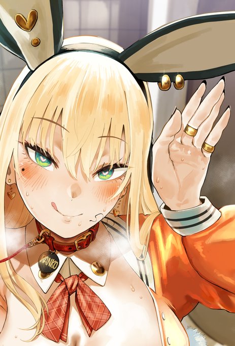 🐇E×E50号記念イベント「Love it!!」参加作家🐇
【第23弾 ねいさん先生】

ねいさん先生(@hero_neisan)が描かれるのは、一見きらびやかな金髪美少女バニーガールに見えますがーー?

勃⚪︎不可避な彼女が右手に持っている「モノ」とこの背景はぜひ会場でご覧ください❤️ 