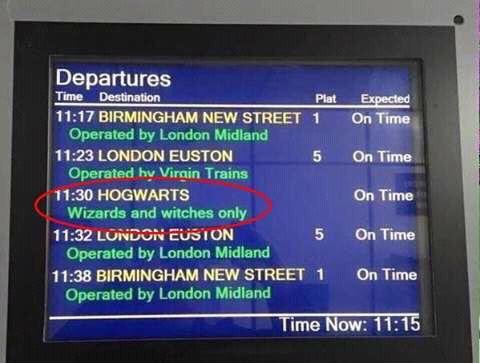 Un año más ocurre esto en la estación de King's Cross. Simplemente maravilloso.