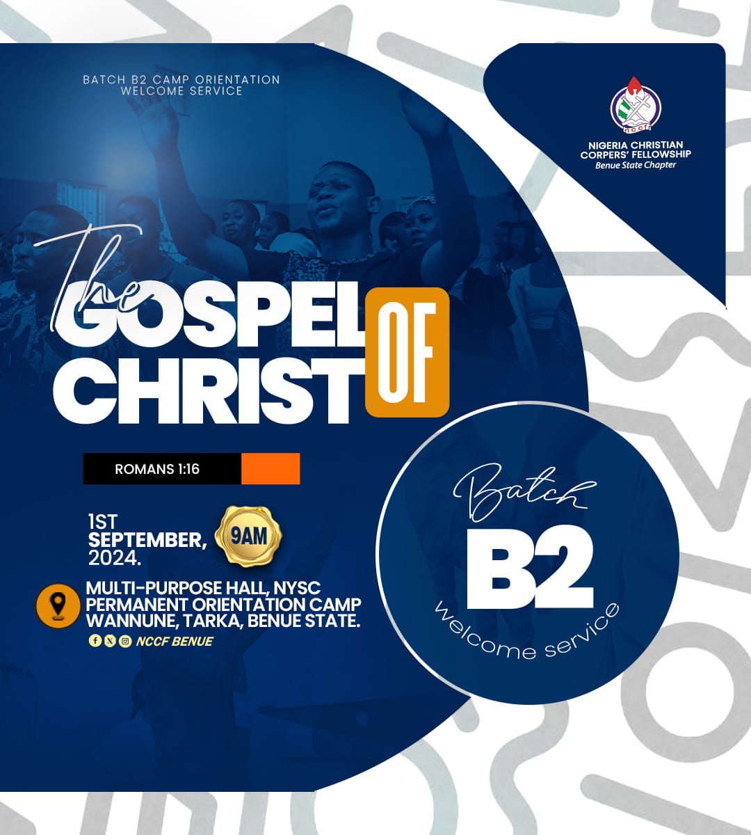 nccf_benue's tweet photo. Orientation camp welcome service for Batch B2 2024.

May the Lord guide and protect you all through your service year https://t.co/HmLjmqneDL
