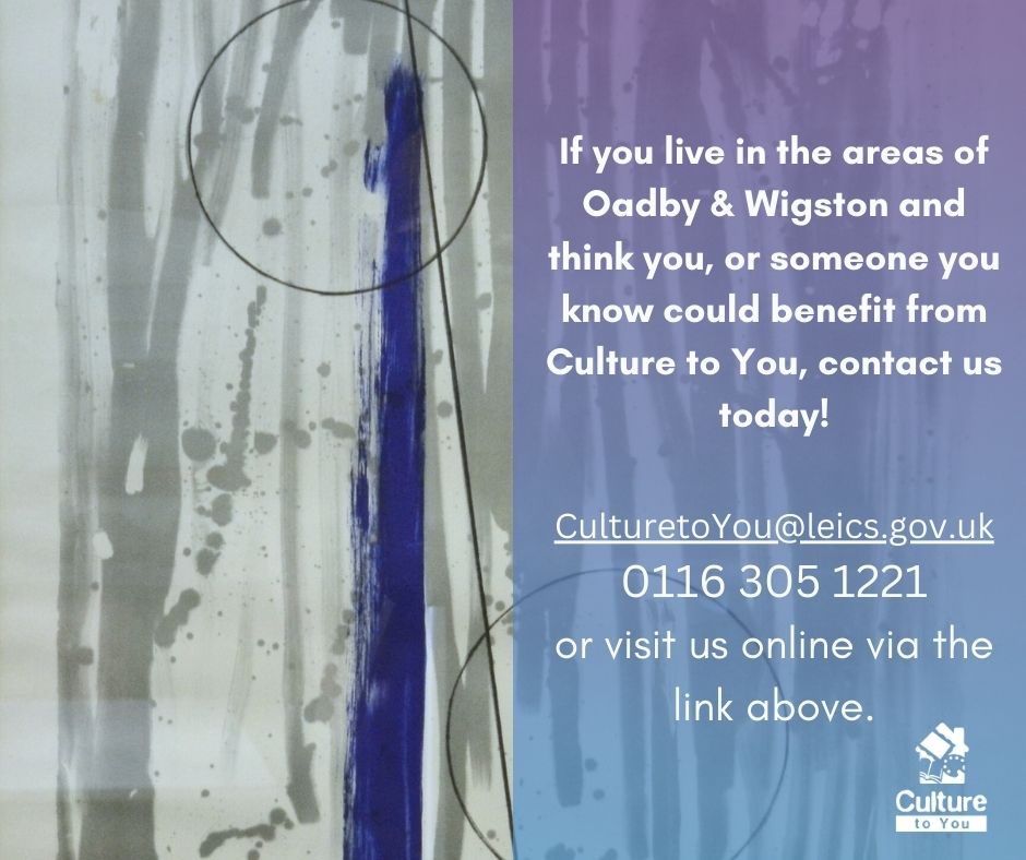 Do you struggle to reach our cultural &amp; heritage sites? Did you know you can now borrow works of art from our collections? To find out more about Culture to You, a new service bringing arts &amp; culture to people at home, visit us online today &amp; get in touch! ow.ly/GNbh50T4Sn6