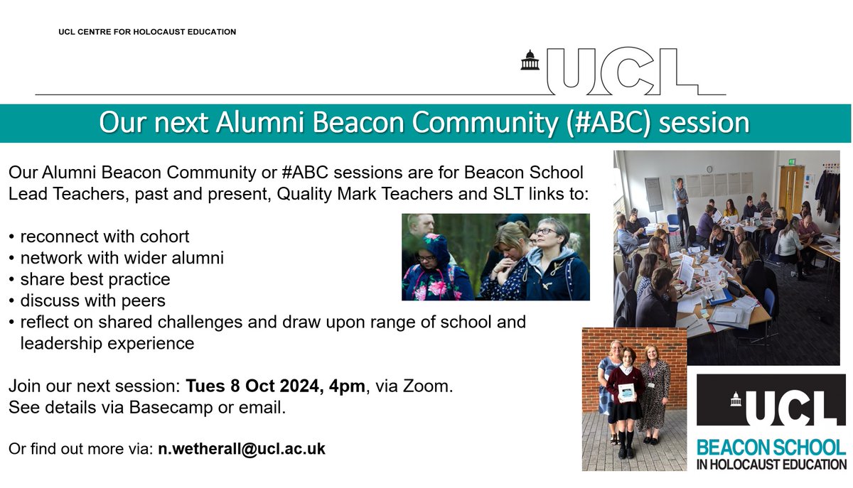 📢Calling #BeaconSchool alumni, #QM Lead Teachers &amp; SLT!
Our first online Alumni Beacon Community #ABC session of year, is 8 Oct, 4pm.
Designed to connect, network, share best practice &amp; more, we hope to see you there!
Details via Basecamp &amp; email.
RT <a href="/MrKing_MEA/">Mr King</a> <a href="/Charlotte_DLane/">Charlotte Lane</a>