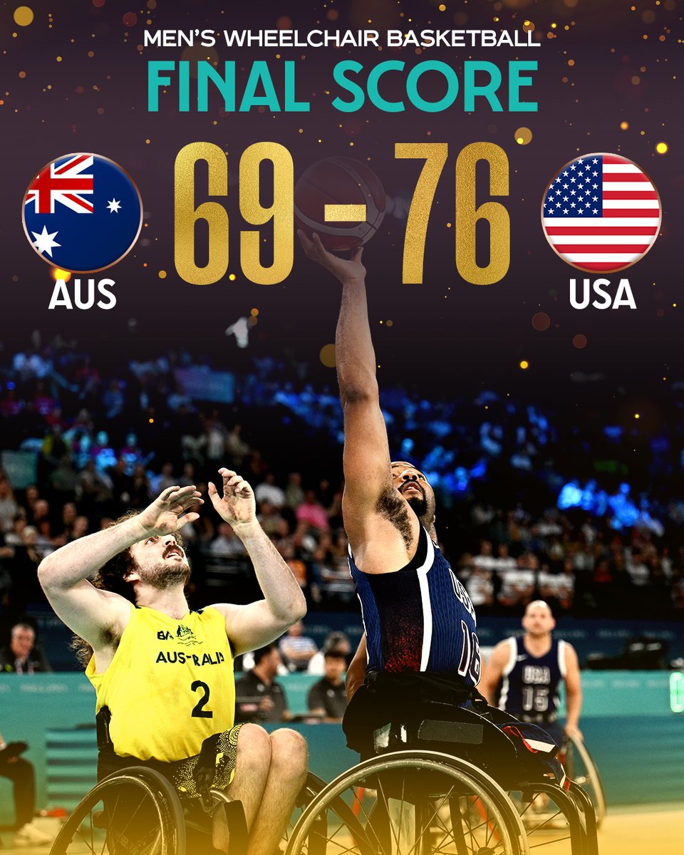 The U.S. men's wheelchair basketball team is undefeated in pool play. 💯 #ParisParalympics