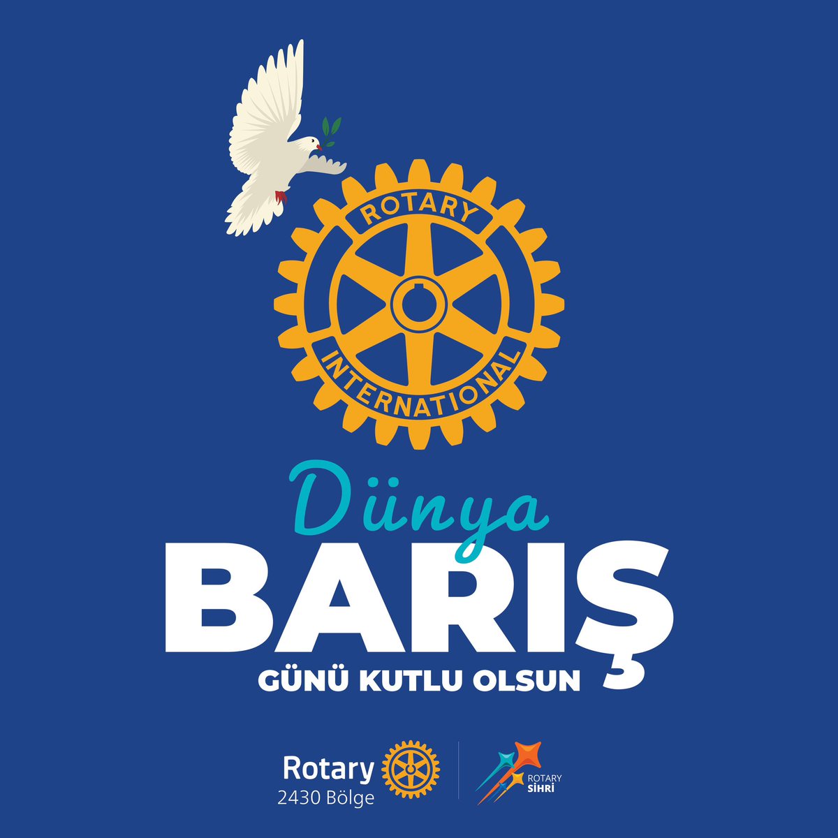 “Yurtta barış, dünyada barış!” M. Kemal Atatürk
Dünya Barış Günü Kutlu Olsun!

#rotary #rotarysihri #rotarymagic #magicofrotary #rotary2430 #themagicofrotary #sihirlidönem #rotary2430bölge #rotarydistrict2430 #rotarytürkiye #rotaryinternational