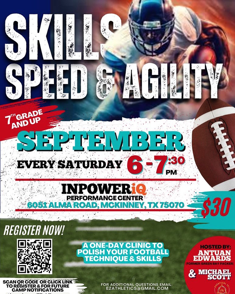 AEdwards2Tru4's tweet image. We put the work in now watch us get better!!! #TeachTheGame🏈
Every Saturday from 6-7:30pm
InpowerIQ Performance Center McKinney, TX