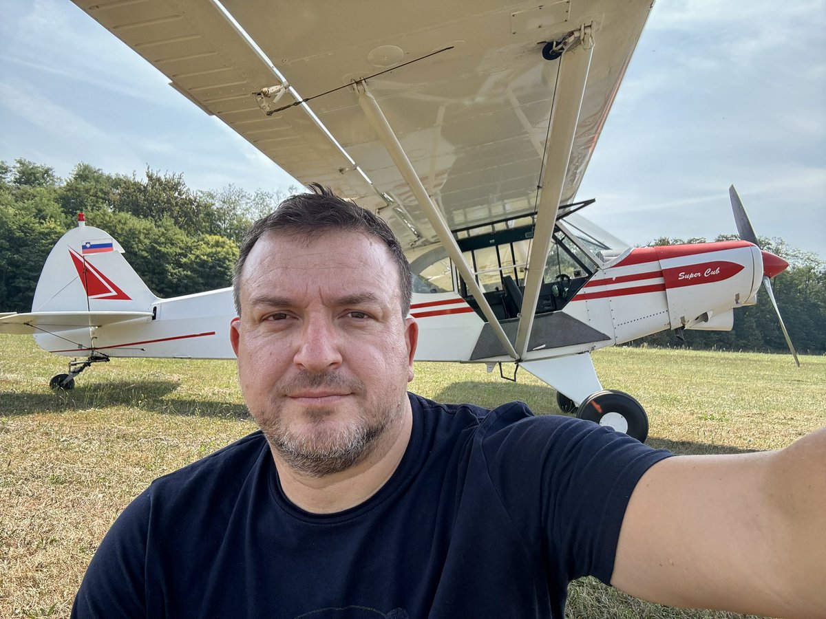 Me and my tractor… @Aeroklub Murska Sobota LJMS