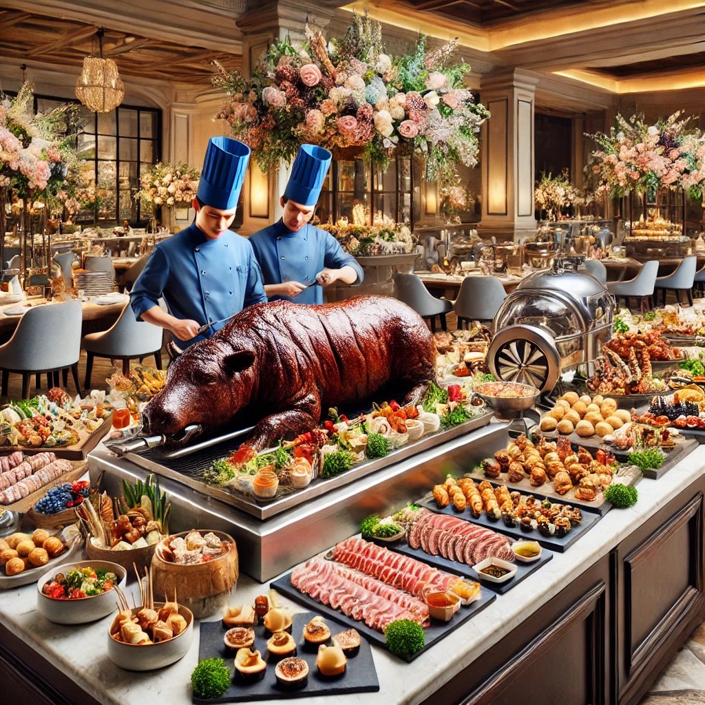 Ich kann das nicht ganz glauben. Ich bin hier in Moxa in Thüringen Wahlhelfer, wo auch die AfD für die Verpflegung zuständig ist und die haben gerade das hier aufgebaut.