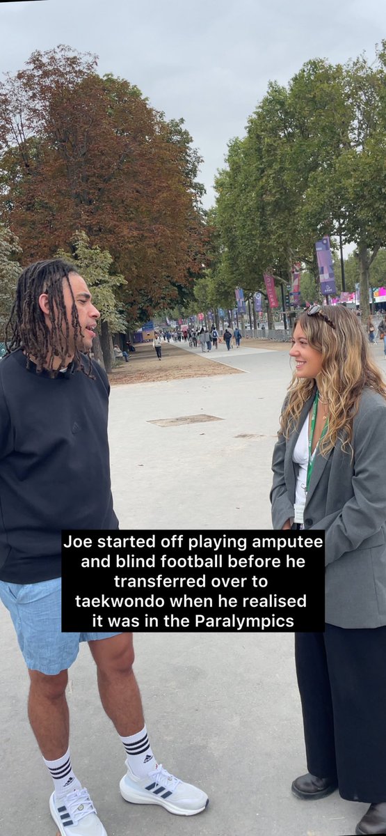 Interview outside of the taekwondo venue with Joe Lane yesterday before Britain’s two golds! 
#Paralympic2024