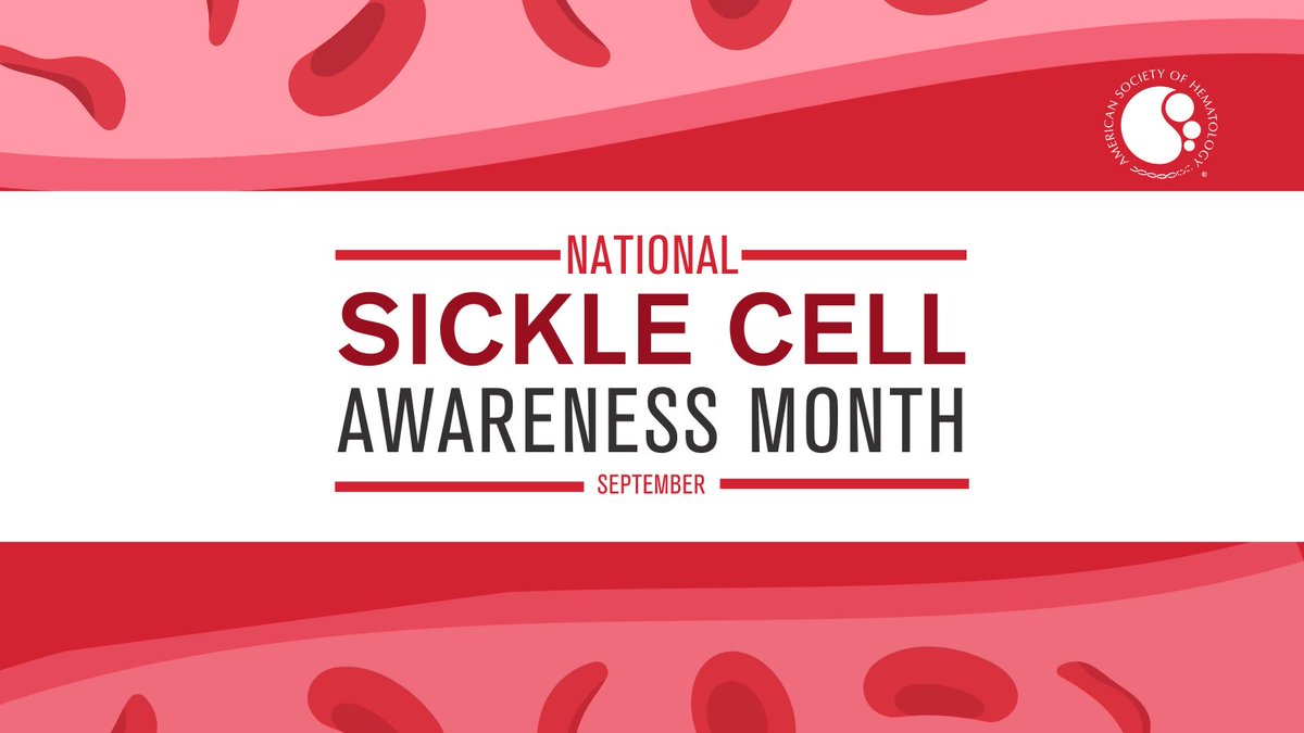 September is National #SickleCellAwarenessMonth! ASH is honored to continue its dedication to #ConquerSCD. Follow along this month, to learn about initiatives by ASH and its members to improve outcomes of individuals living with #sicklecell

Learn more: ow.ly/eRHE50TbQlk