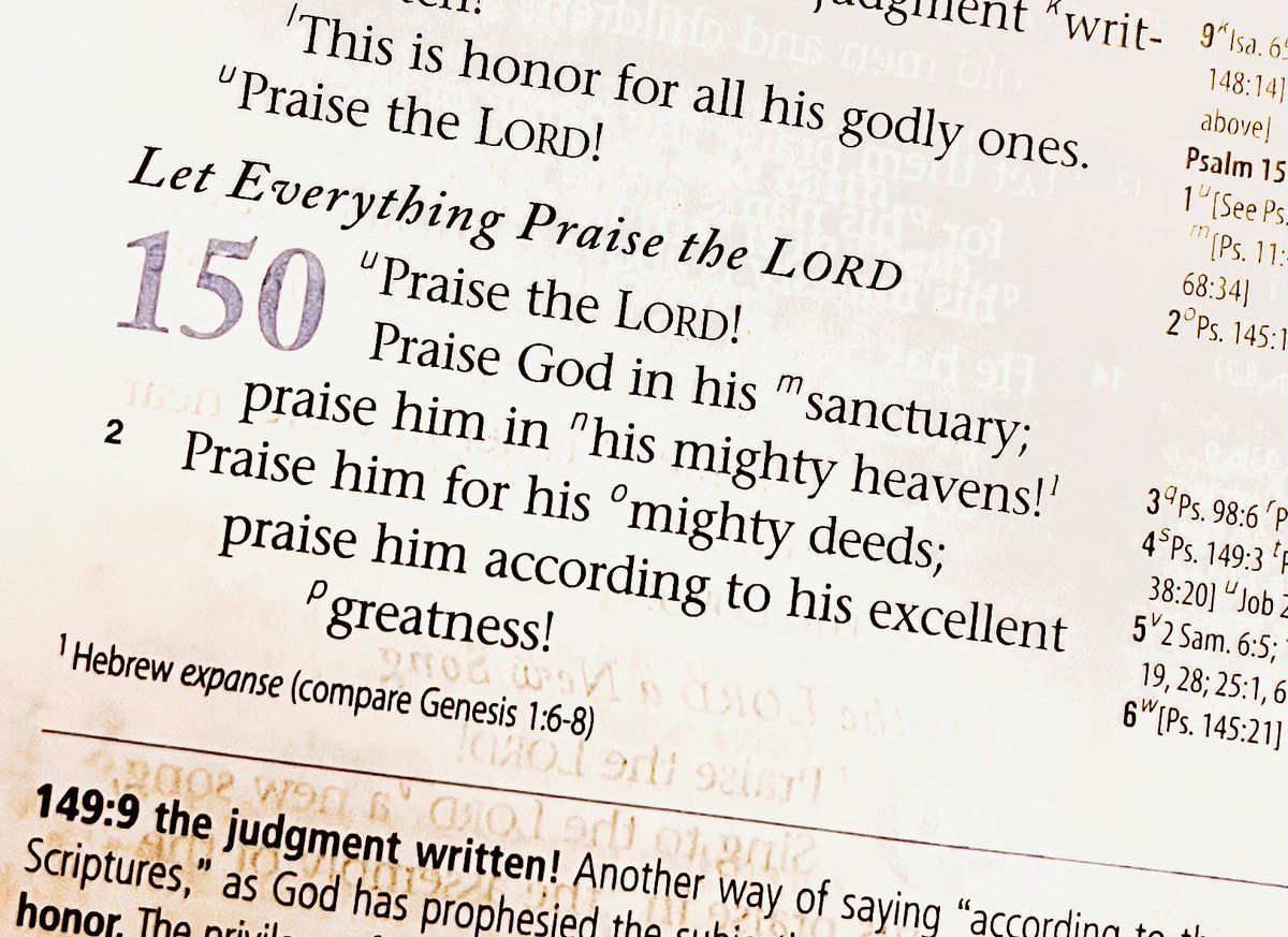 Praise the Lord! 
Praise God in his sanctuary; 
praise him in his mighty heavens! 
Praise him for his mighty deeds; 
praise him according to his excellent greatness! 
Psalm 150:1-2
#iLoveSundays
