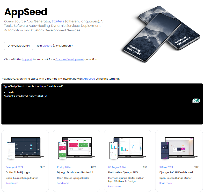 App-Generator.dev | #release v0.0.21

👉Sources: github.com/app-generator/…

✅(NEW) #Database #Inspector 
✅(NEW) #CSV #Processor  
✅#documentation update

#free support via Discord &amp; email