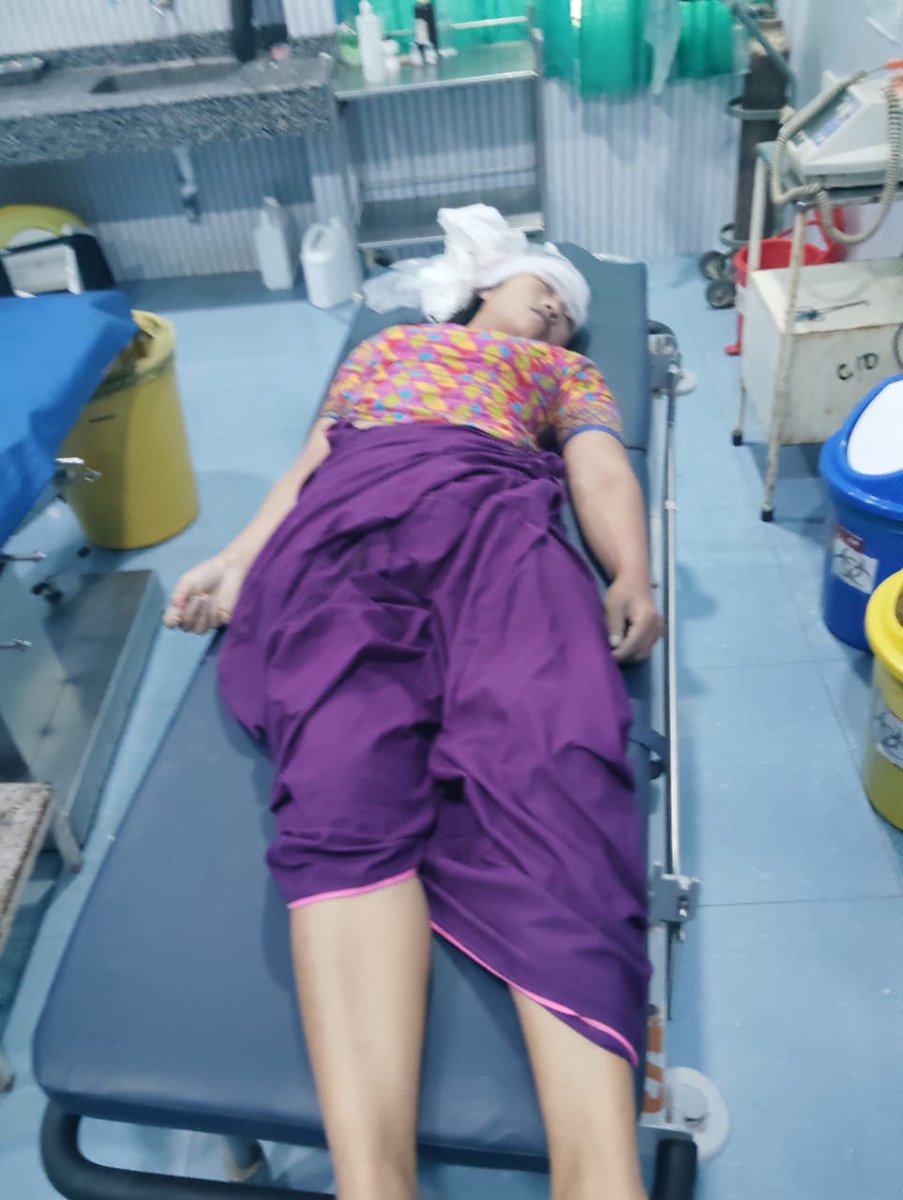 VladAdiReturns's tweet photo. Heavily-armed Christian Kuki Terr0rists are firing upon the Hindu-majority Meitei villagers of Koutruk &amp; Kadangband in #Manipur

A Hindu woman Surbala has lost her life &amp; her two children aged 7 &amp; 10, are shot &amp; are in critical condition (1/n)
@Sanjay_Dixit @Iyervval @AskAnshul https://t.co/HjABZTSHjF