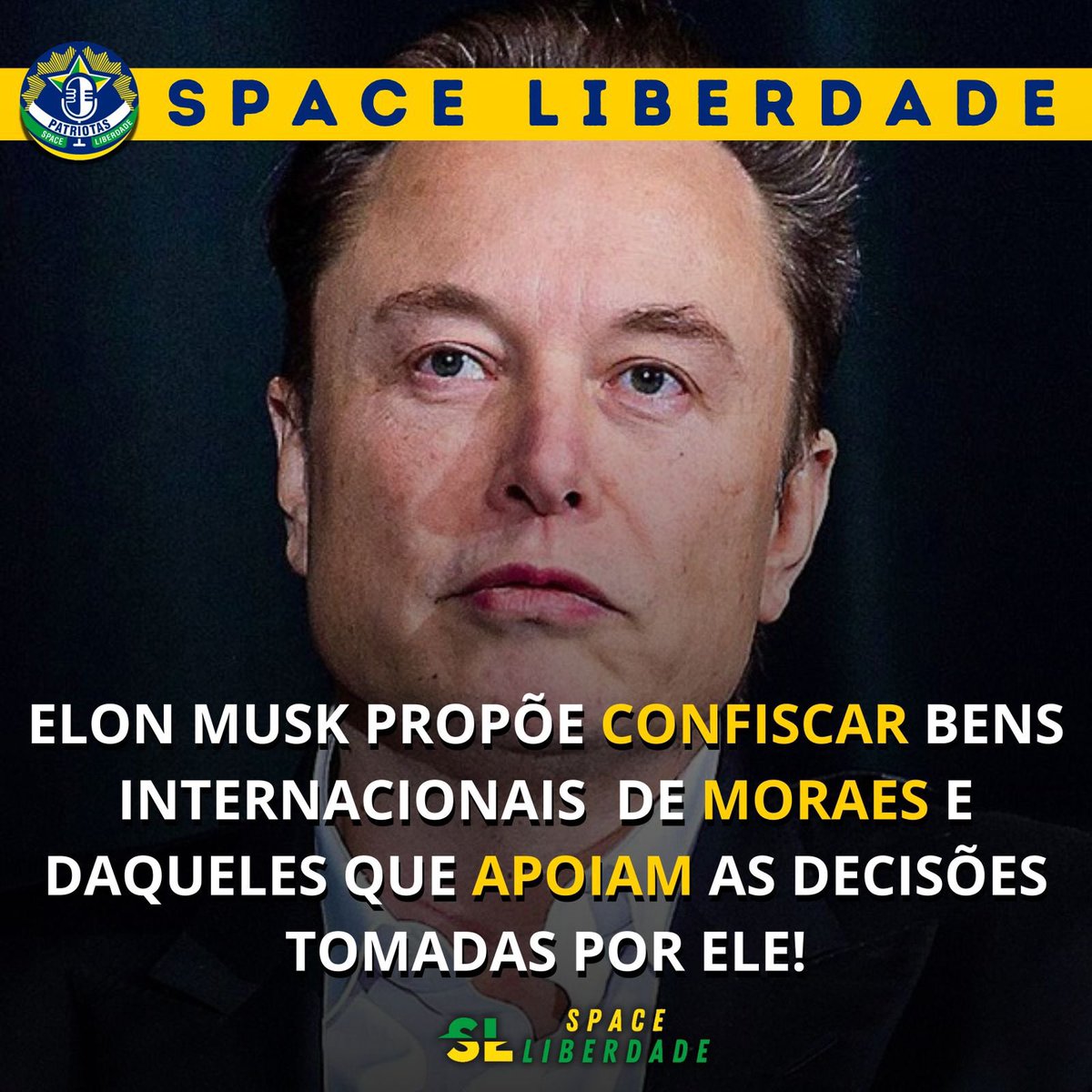 🚨URGENTE - Elon Musk propõe confiscar os bens internacionais de Moraes e daqueles que apoiam as decisões tomadas por ele! 

“Além disso, haver confisco recíproco de bens daqueles que apoiam o atual regime no Brasil para pagar por suas ações ilegais.”