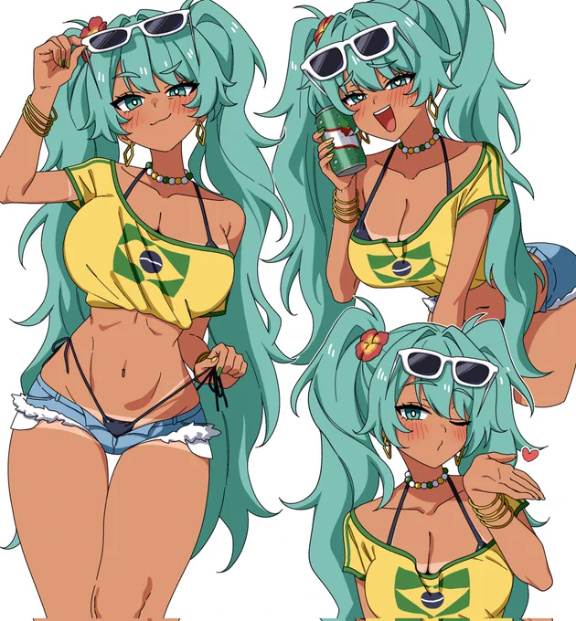 ブラジルミク#初音ミク誕生祭2024 #初音ミク生誕祭2024 