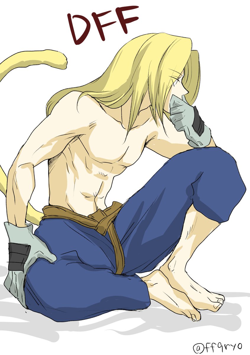 勝手なこだわりでDFFジタンより9ジタンのほうがマッチョに描いてるよ~って言いたかったんだけどあんまわかんない。