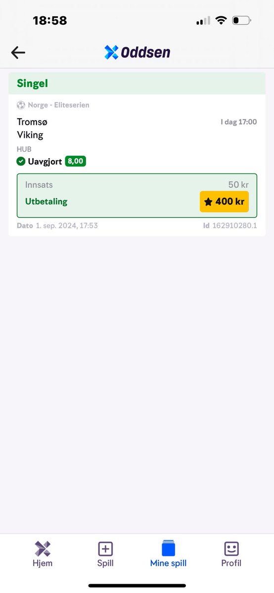 Ble et poeng med sukker på til sist… satset en hel femtilapp i pausen og voila! 🤩🤓👏🏻 #heiaviking #viking