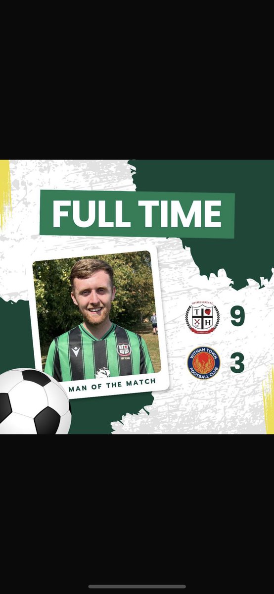 Great match from the boys today, we start with a 9-3 win against witham town reserves, next week we move onto kavern fc , up the fucking Heath 🍓🟢