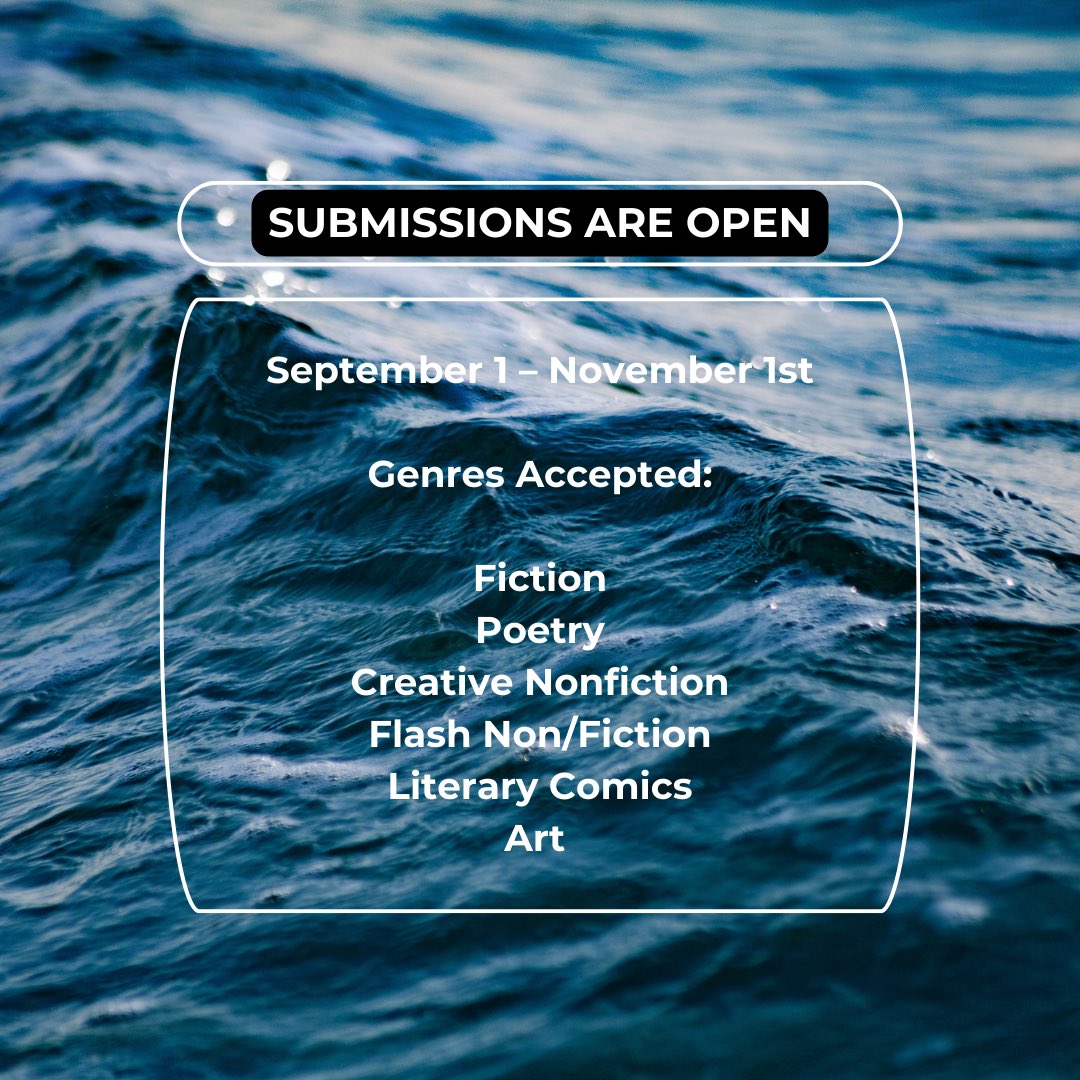It’s official…it’s 9/1 and subs are open now until November 1 for our Winter Issue. We can’t wait to see your work! 

#litmag #litmagazine #literarymagazine #litmagsubmission #litmagsofinstagram
#submissionsopen #writingsubmissions #literarysubmissions #litmag #litmagazine