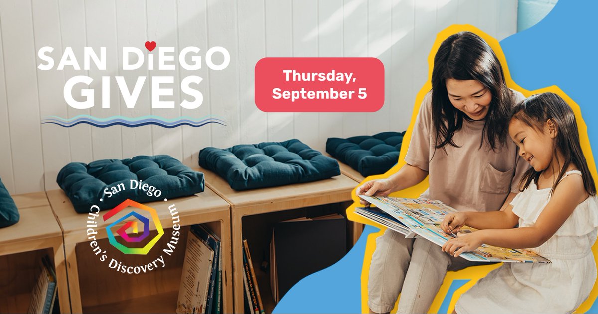 San Diego Gives is this Thursday! We hope you will join us in providing enriching and foundational educational programs for all children, regardless of financial or physical barriers by donating on September 5. Support the Museum: bit.ly/47aULF4