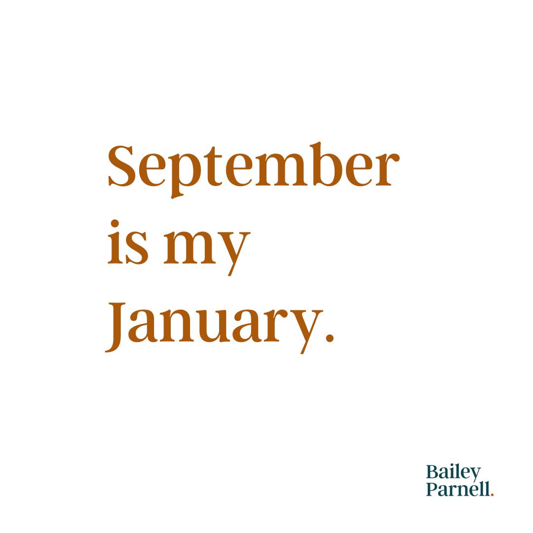 Maybe it’s because I’m a Virgo, or maybe because my birthday is September 20th, or maybe it’s because I’m perpetually in school… but this makes sense to me. 😌♍️ Best time of year.
