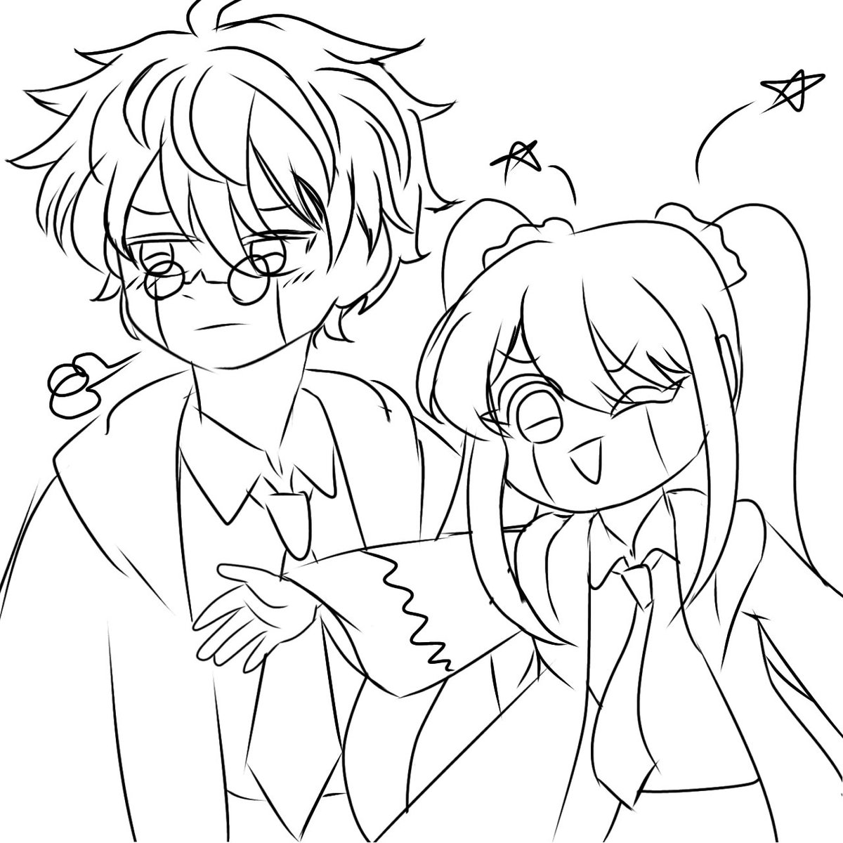 KYindeemak's tweet photo. Half an hour of boredom and i drew this before my battery run out- #MASHLE https://t.co/U5QSIqE484