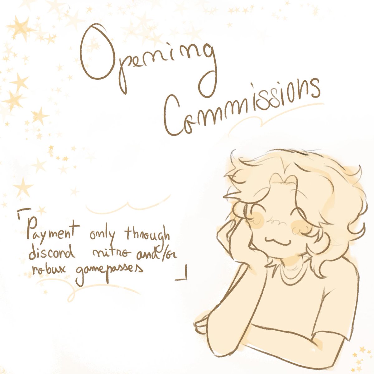 YellowStarnic's tweet image. Is this how you tell twitter you&apos;ve opened commissions or
#opencommissions