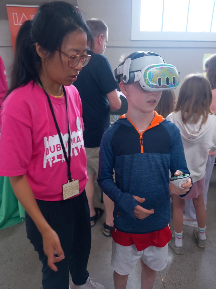 Super family morning at Dublin Maker 2024 in Richmond Barracks learning that you can 3D print from sawdust waste and you can recycle the PLA in 3D printed components. So inspired with all the creativity