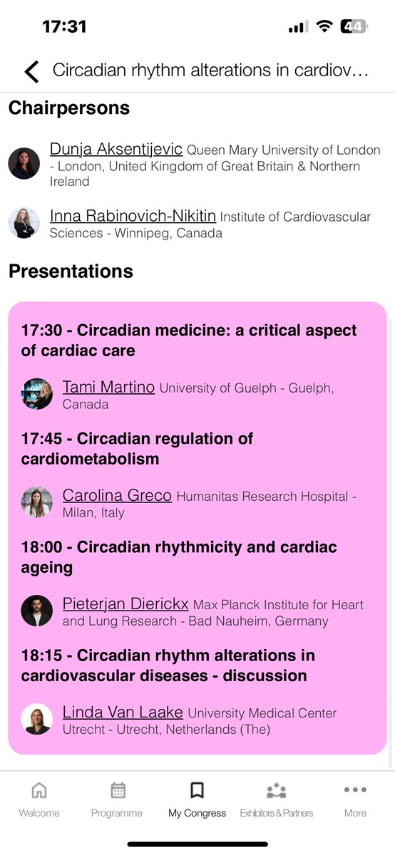 LLEW RODERICK (@roderick_cardio) on Twitter photo If your not tired already - learn how the time of day affects your physiology, health, and ageing !! Ignore it at your peril! #escbasicscience #ESCCongress2024 <a href="/liberale_luca/">Luca Liberale</a> <a href="/C_Balbi90/">Carolina Balbi</a> <a href="/CarolRemme/">Carol Ann Remme</a> If your not tired already - learn how the time of day affects your physiology, health, and ageing !! Ignore it at your peril! #escbasicscience #ESCCongress2024 <a href="/liberale_luca/">Luca Liberale</a> <a href="/C_Balbi90/">Carolina Balbi</a> <a href="/CarolRemme/">Carol Ann Remme</a>