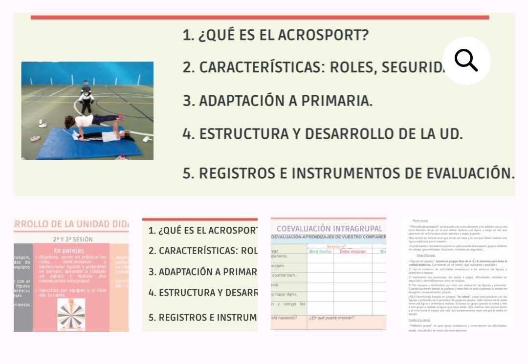 Cómo realizar UD ACROSPORT Primaria: estructura, adaptación, evaluación, registros y desarrollo de algunos juegos. Muchos documentos editables. No incluye imágenes de figuras.
bibliosport.com/producto/como-…