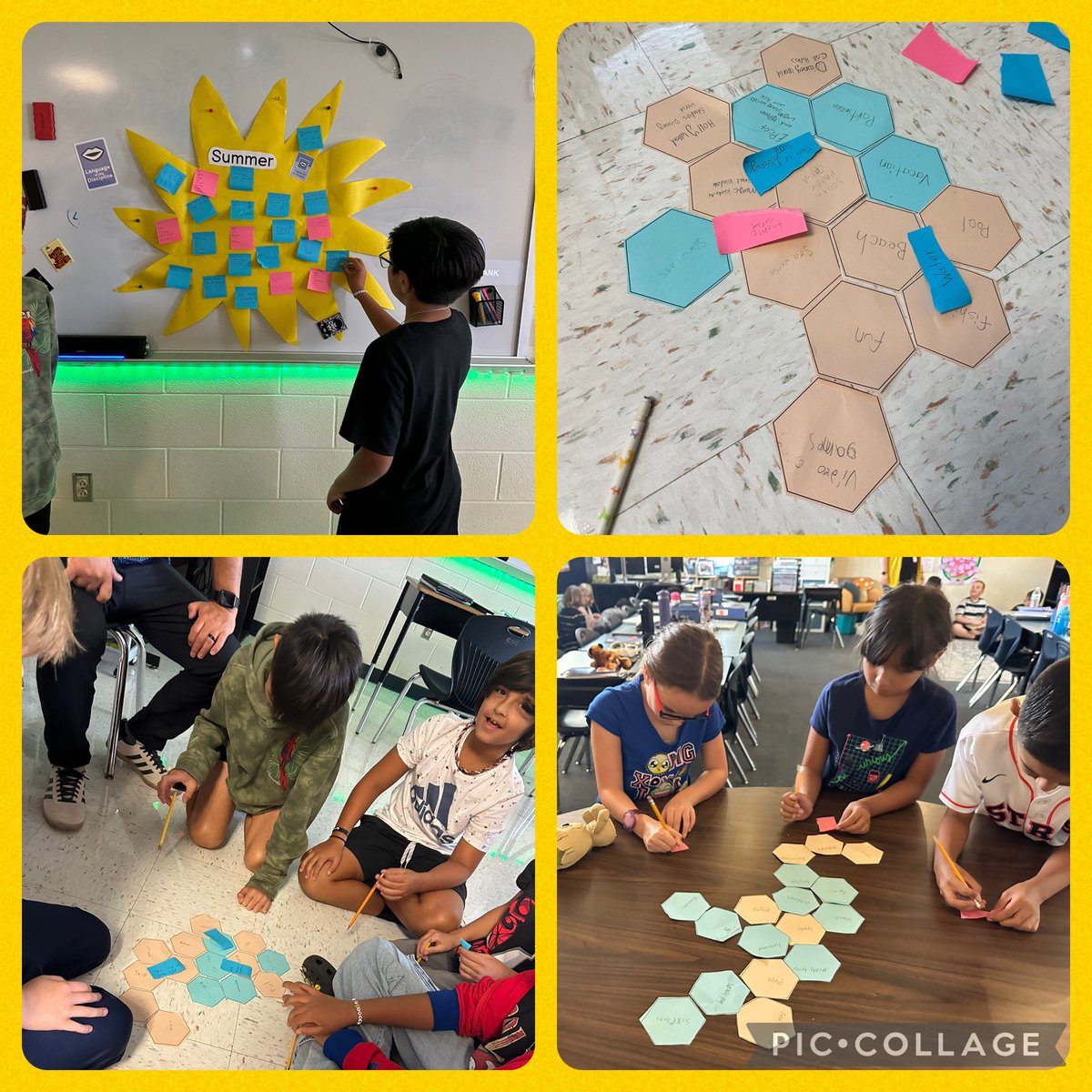 Some explosive thinking going on <a href="/NISDFranklinES/">Kay Franklin ES</a> with the  <a href="/NISDMaCGT/">NISD MaC-GT</a> classes. Reviewing the Language of the Discipline and a fun Summer hexagonal Thinking activity! <a href="/NISDGTAA/">NISD GT & AA</a>