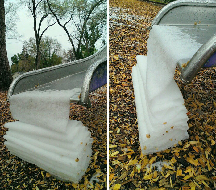 16. Folded snow