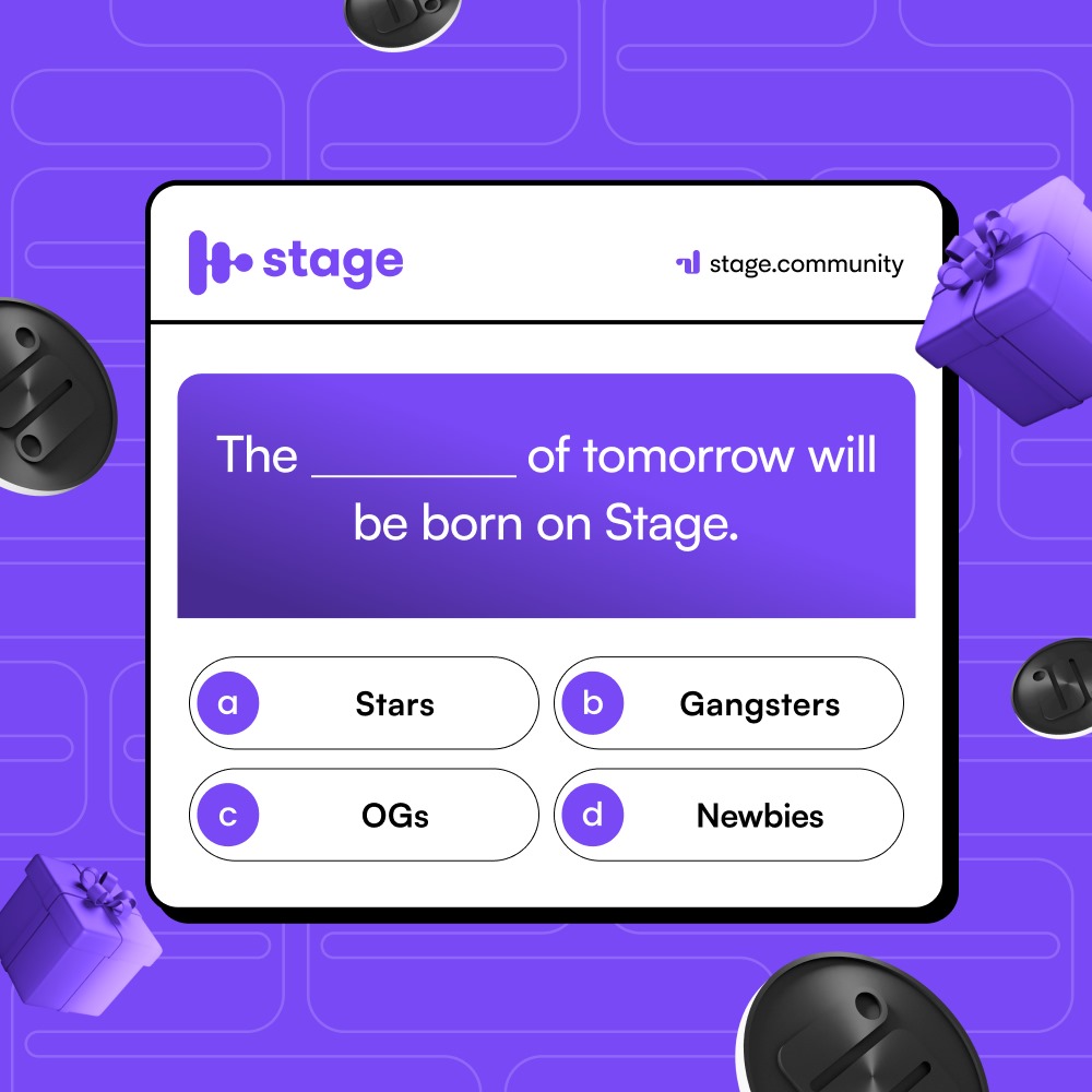 Next post of the #StageChallenge is here!

Like, retweet and comment below with your answer 👇

🎁 $1000 USDT Reward Pool
🏆 10 Winners

Stay tuned for daily tasks!
#Challenge #win1000