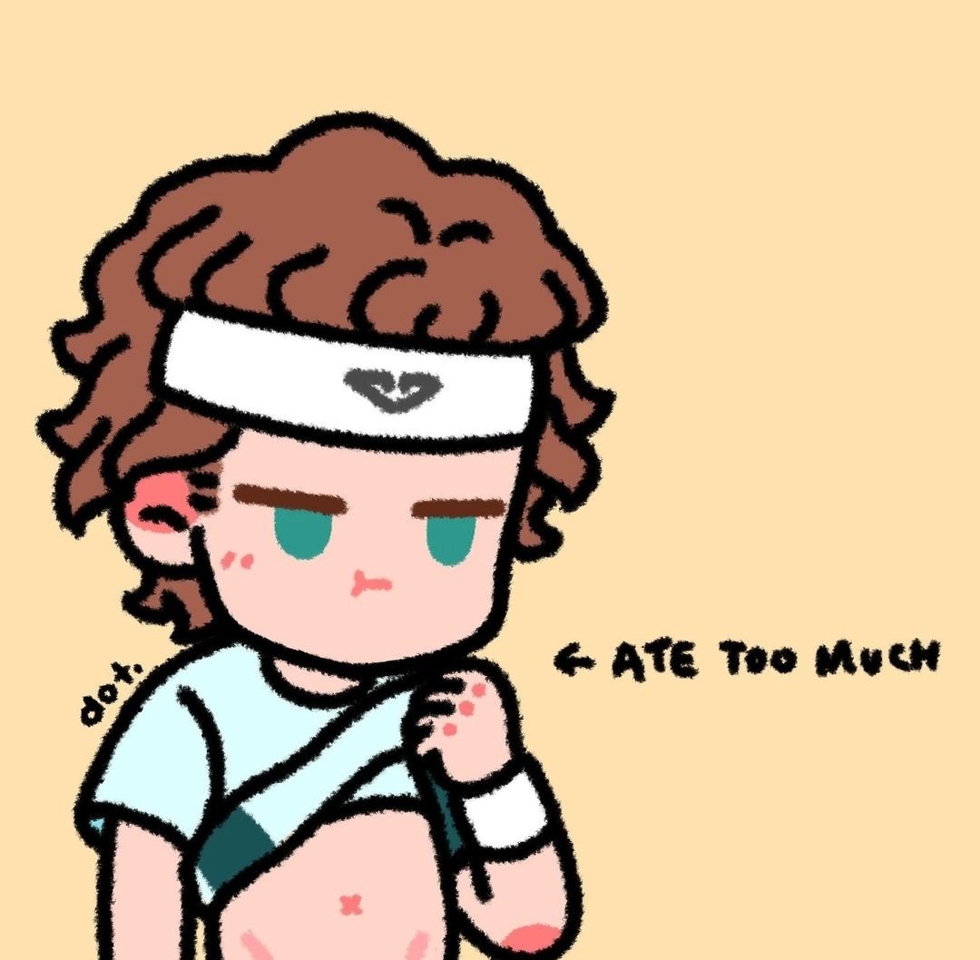dotdotennis's tweet image. My Bweh drawing improvement 😶